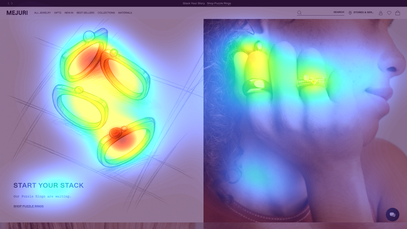 Attention heatmap section 1