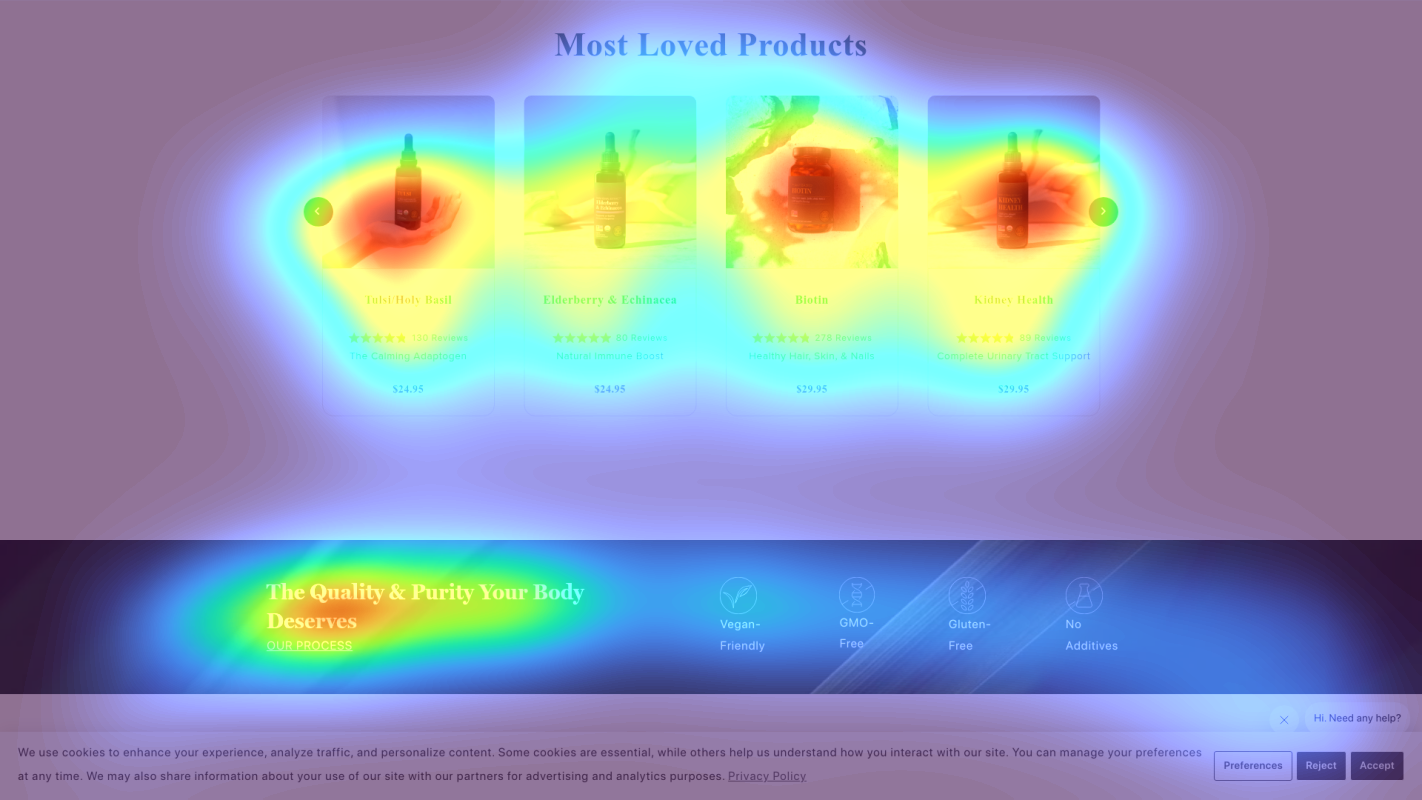 Attention heatmap section 3