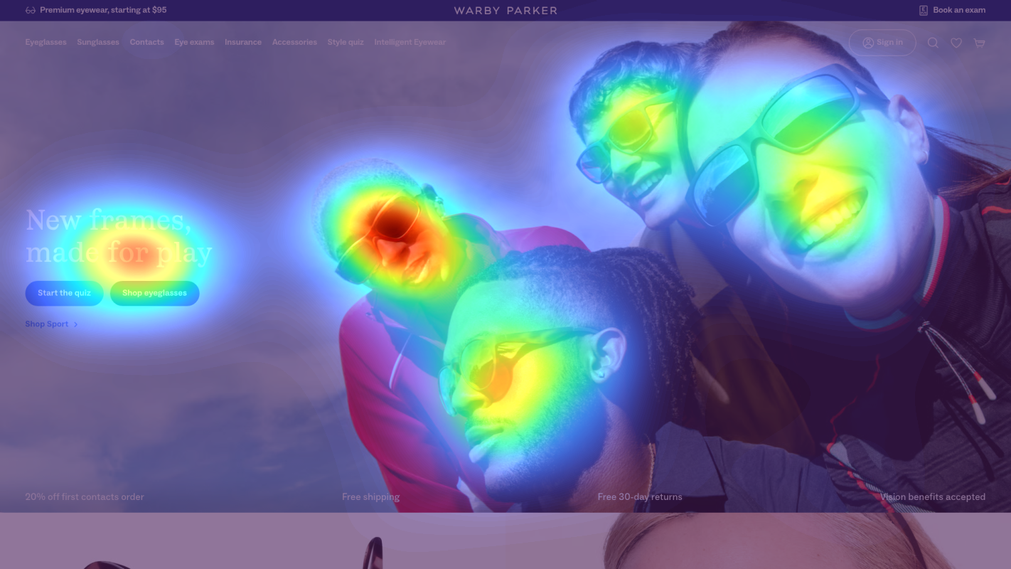 Attention heatmap section 1