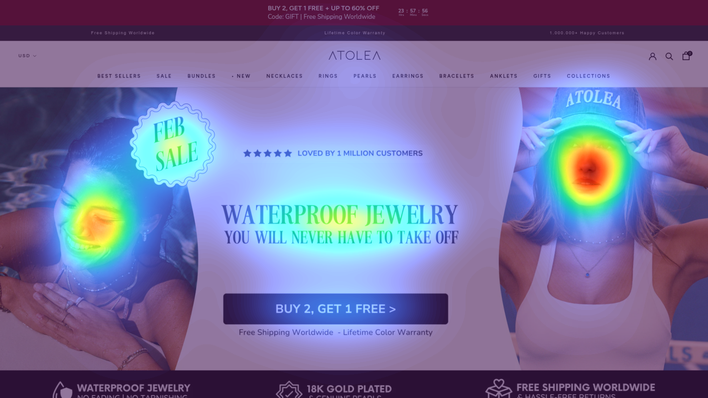 Attention heatmap section 1