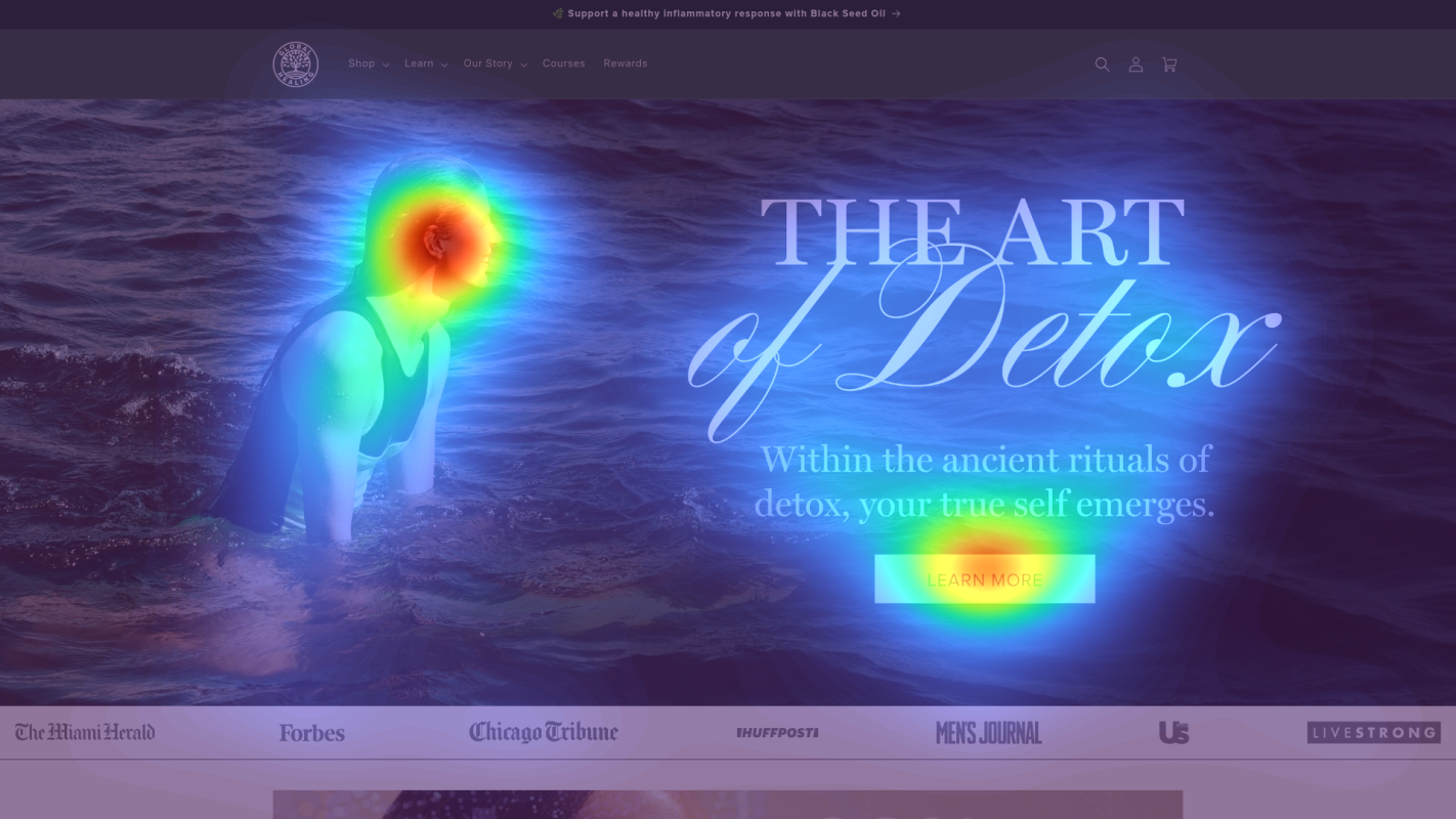 Attention heatmap section 1