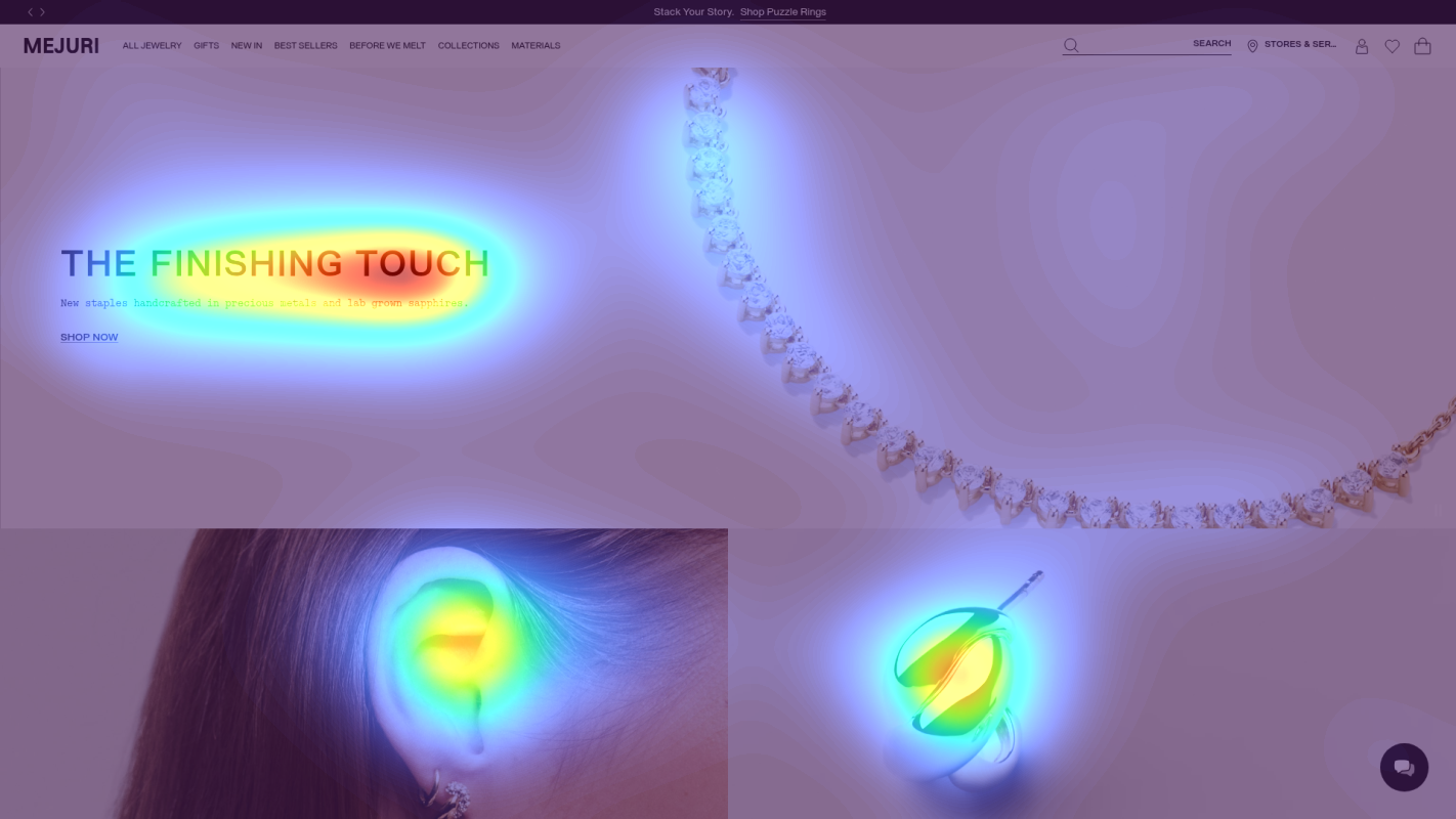 Attention heatmap section 1