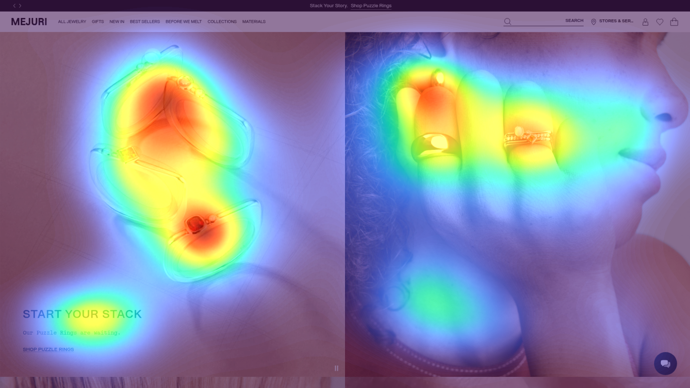 Attention heatmap section 1