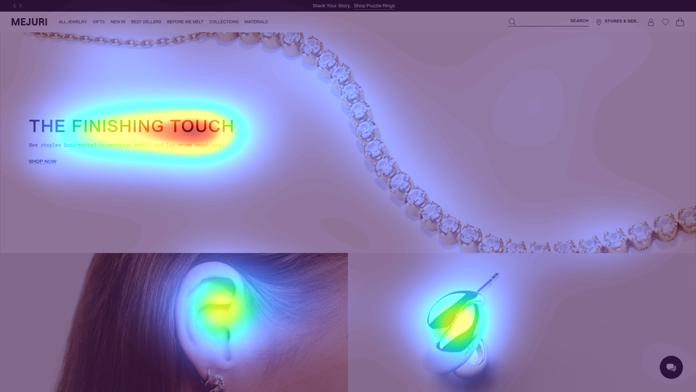 Attention heatmap section 1