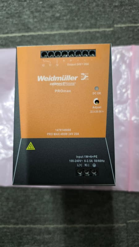 Weidmuller Pro Max 480W 24V 20A 1478140000 — Weidmuller