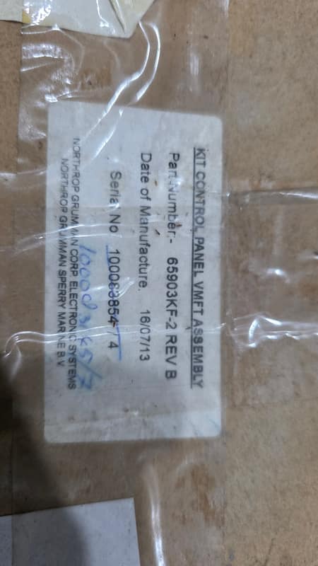 VMFT mouse and control kits 65903KF-2 REV B — Sperry