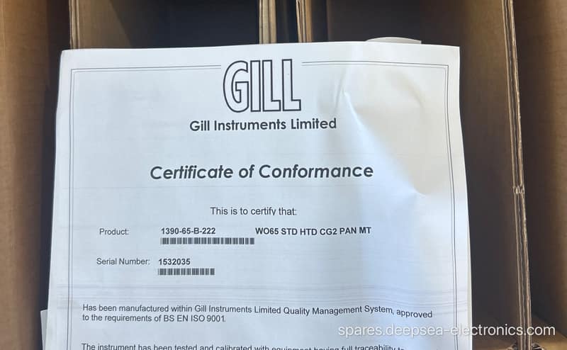 WO65 STD HTD CG2 PAN MT 1390-65-B-222 — Gill Instruments Limited