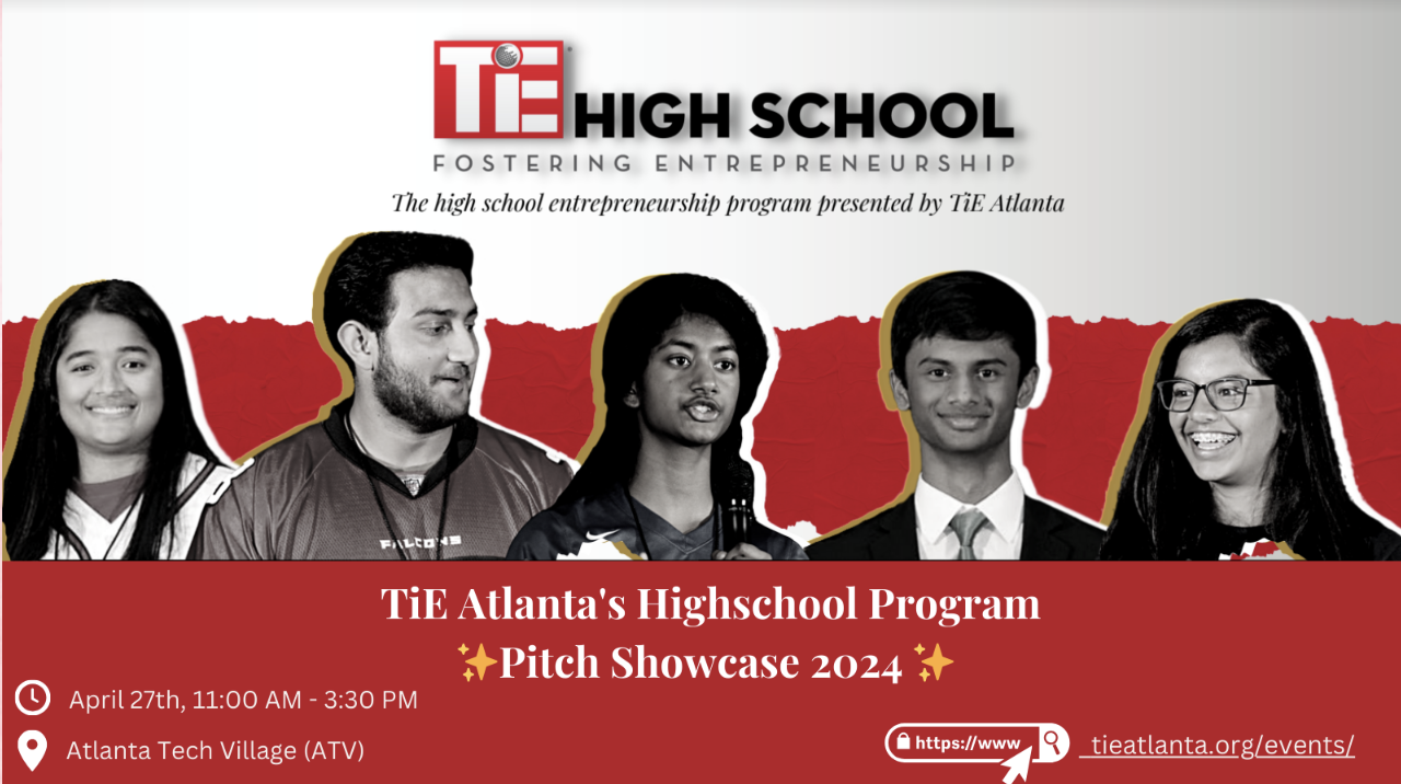 TiE Atlanta's Highschool Program Pitch Showcase 2024
