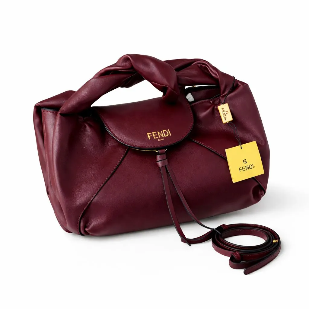 Fendi C’mon Nappa - حقيبة فندي سي مون نابا الجلدية بالعقدة