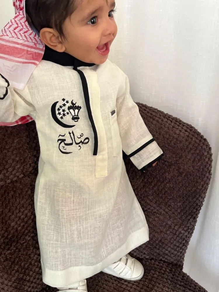 ثوب ولادي رمضاني بالاسم — أناقة العيد بتطريز مميز - هدايا أطفال