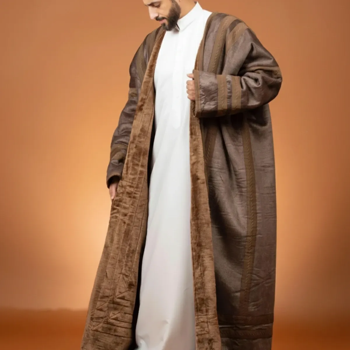 جوخ فروه شتوية رجالية | جوخ ثقيل - ملابس شتويه - صورة 2