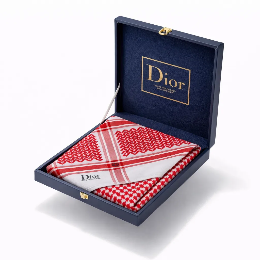 شماغ ديور أحمر الإصدار الجديد 2026