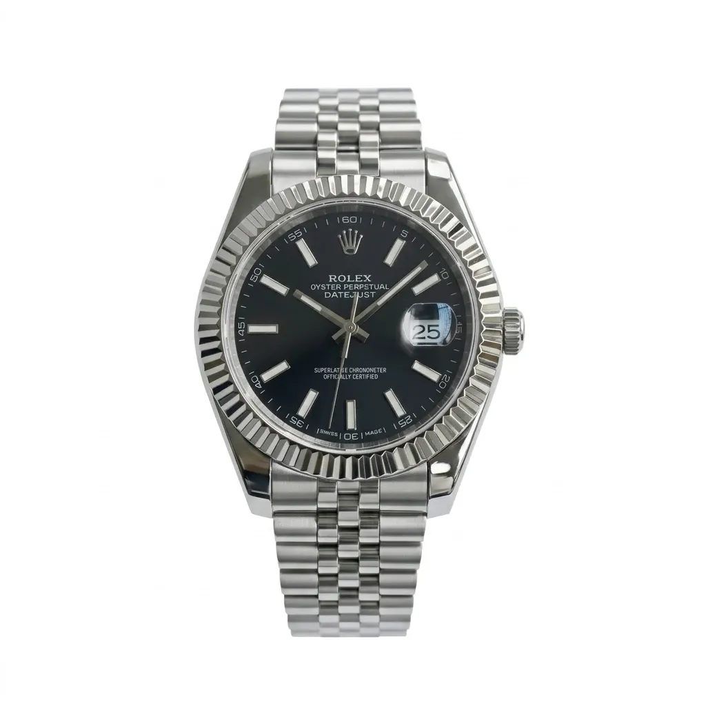 Rolex Datejust Man Watch  - ساعه رولكس ديت جست إطار مخدد رجالي