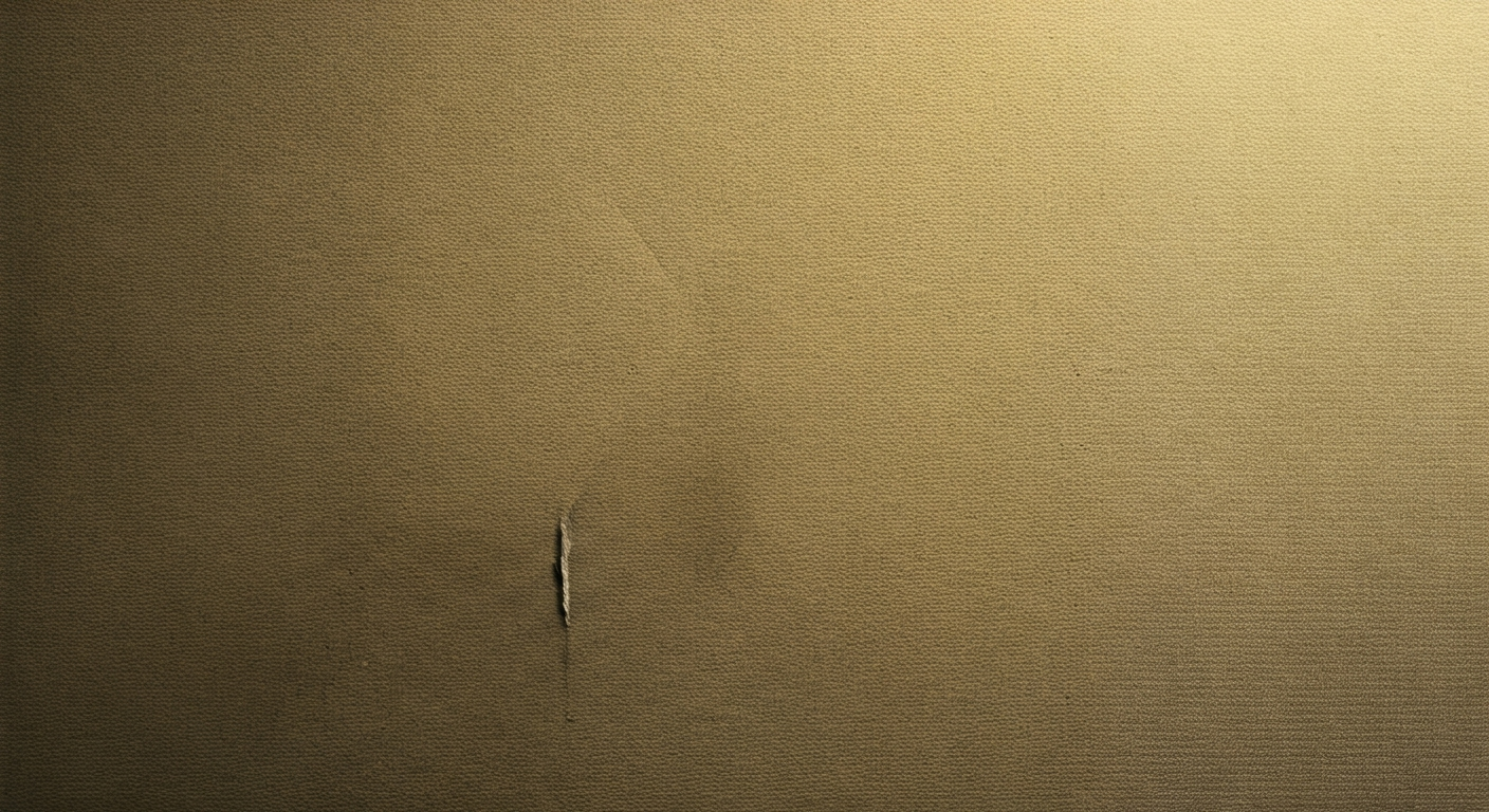 Close-up professional photo of a wall with a small, distinct water stain, highlighting the early sig