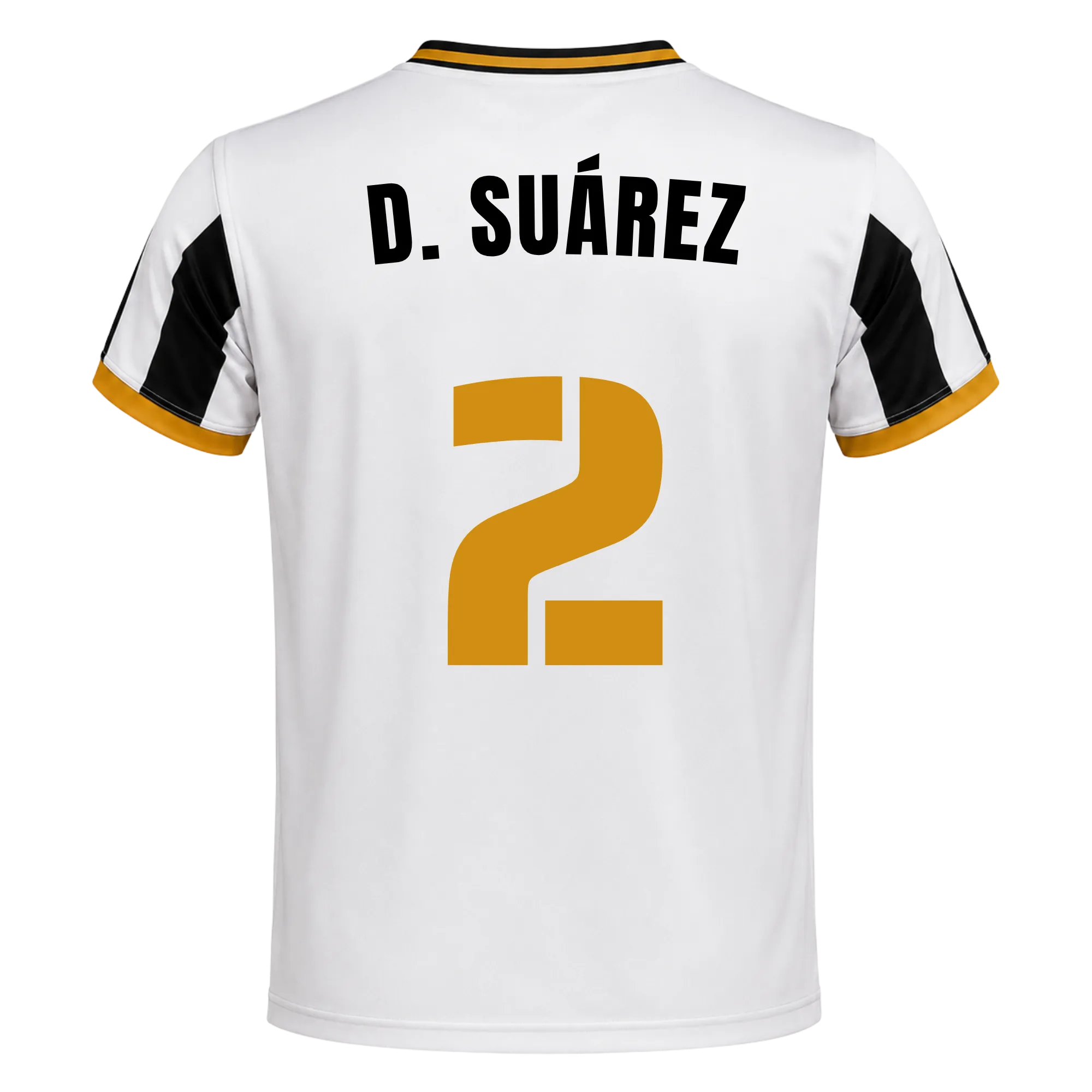 Camiseta Delfines | 26/27 - #2 - D. SUÁREZ Unisex Blanco+Negro