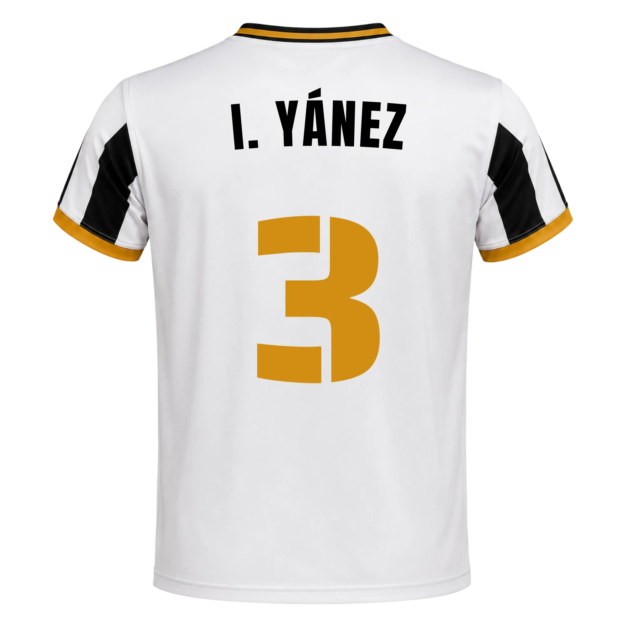 Camiseta Delfines | 26/27 - #3 - I. YÁNEZ Unisex Blanco+Negro