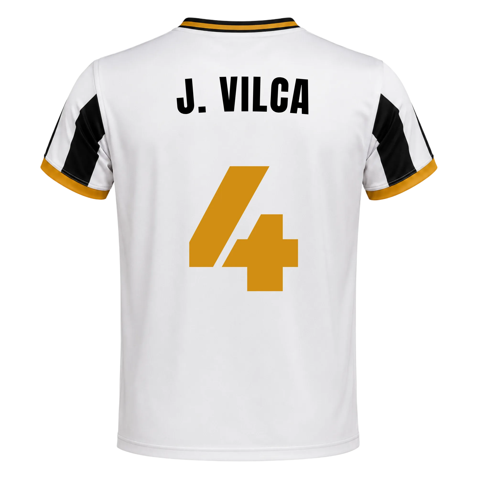 Camiseta Delfines | 26/27 - #4 -J. VILCA Unisex Blanco+Negro