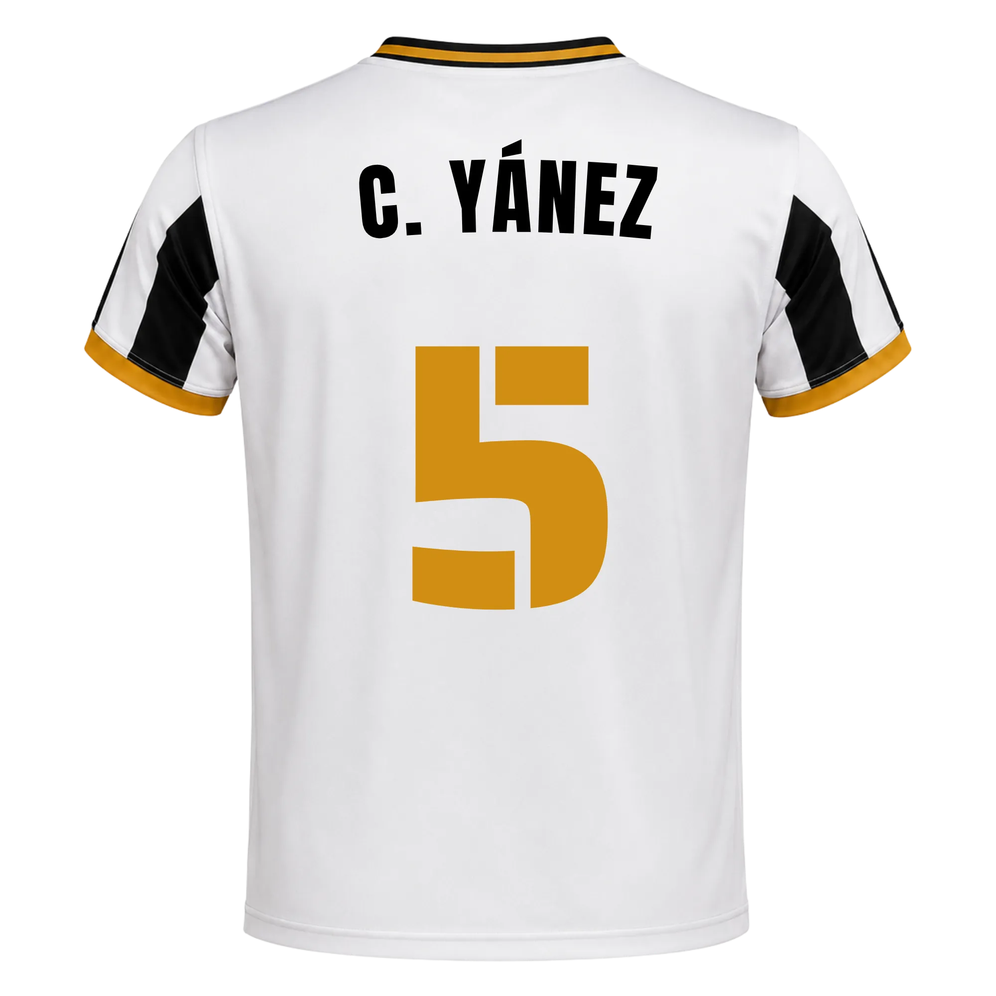 Camiseta Delfines | 26/27 - #5 - C. YÁNEZ Unisex Blanco+Negro
