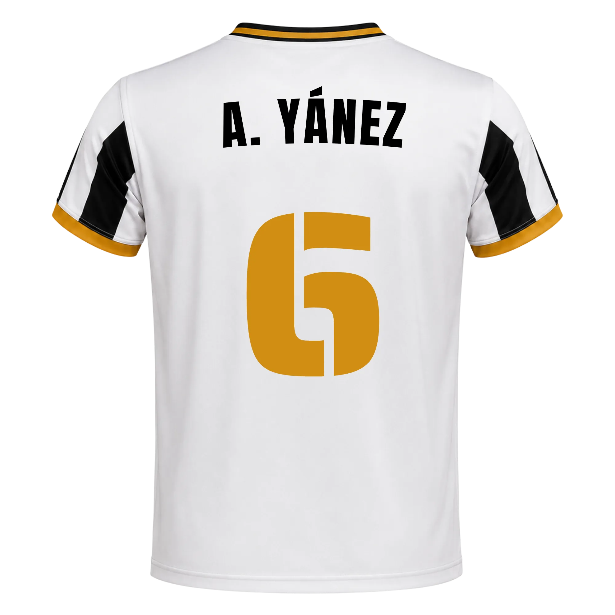 Camiseta Delfines | 26/27 - #6 - A. YÁNEZ Unisex Blanco+Negro