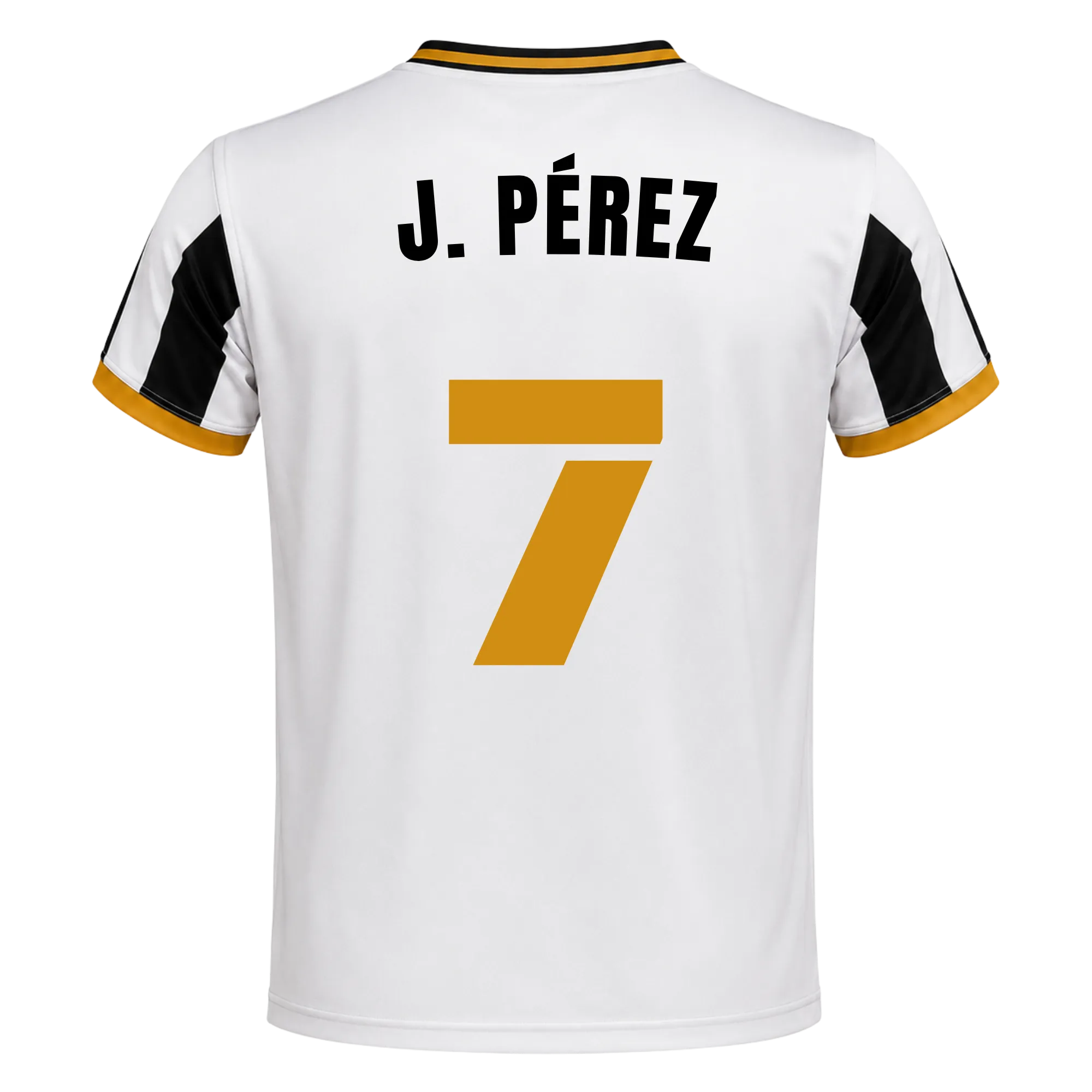 Camiseta Delfines | 26/27 - #7- J. PÉREZ Unisex Blanco+Negro