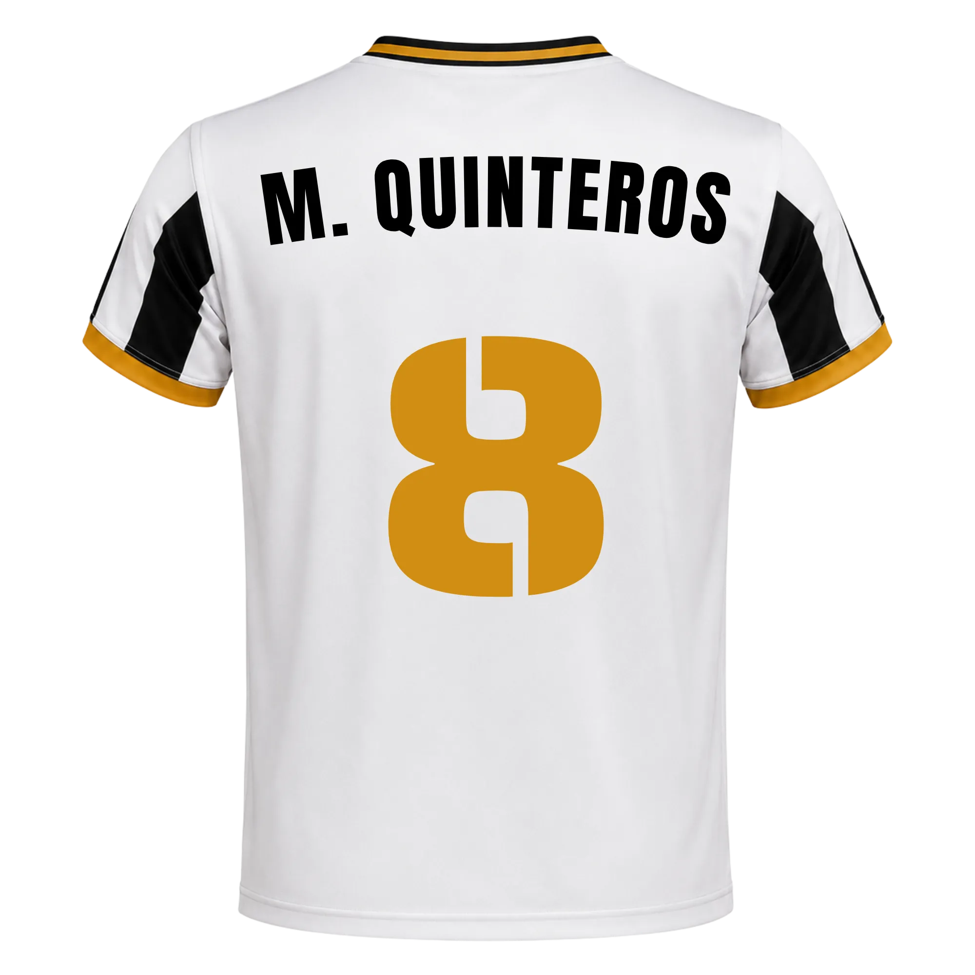 Camiseta Delfines | 26/27 - #8 - M. QUINTEROS Unisex Blanco+Negro