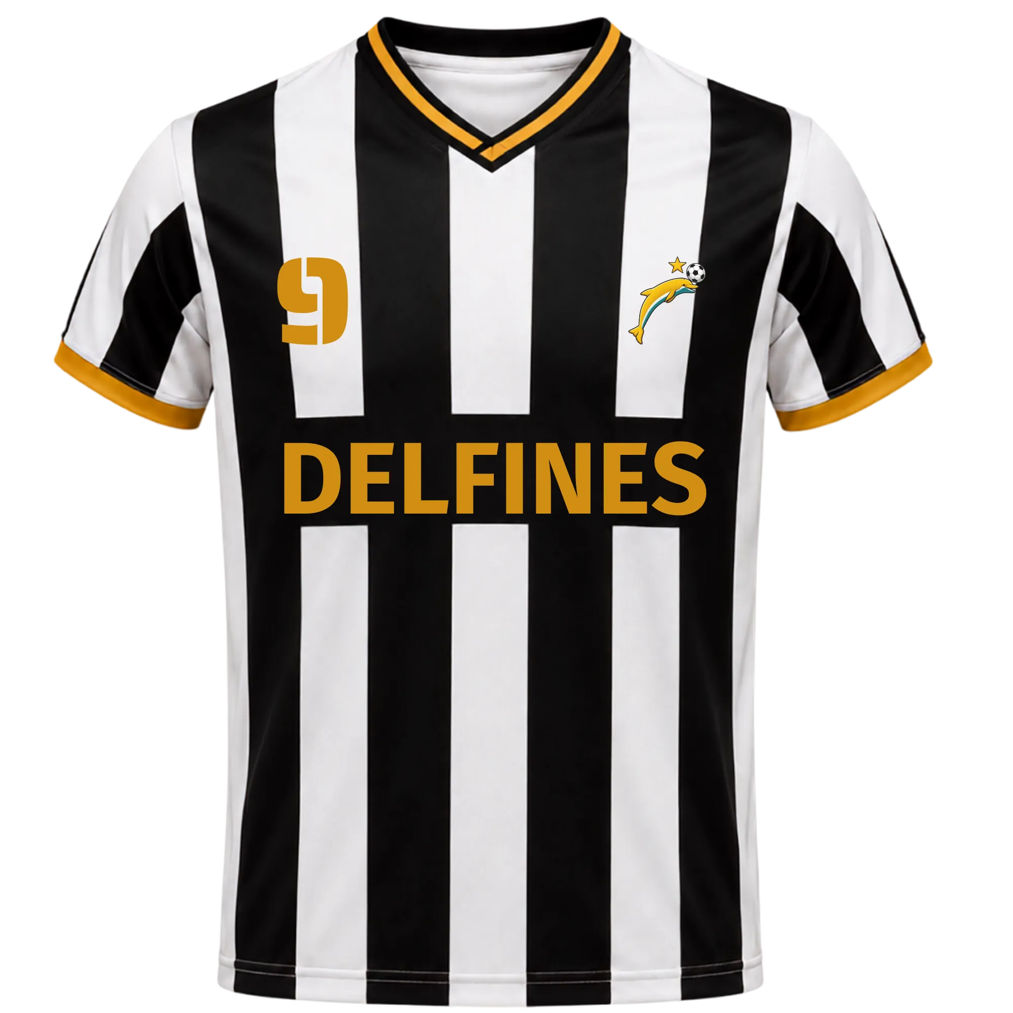 Camiseta Delfines | 26/27 - #9 - P. VEGA Unisex Blanco+Negro hover
