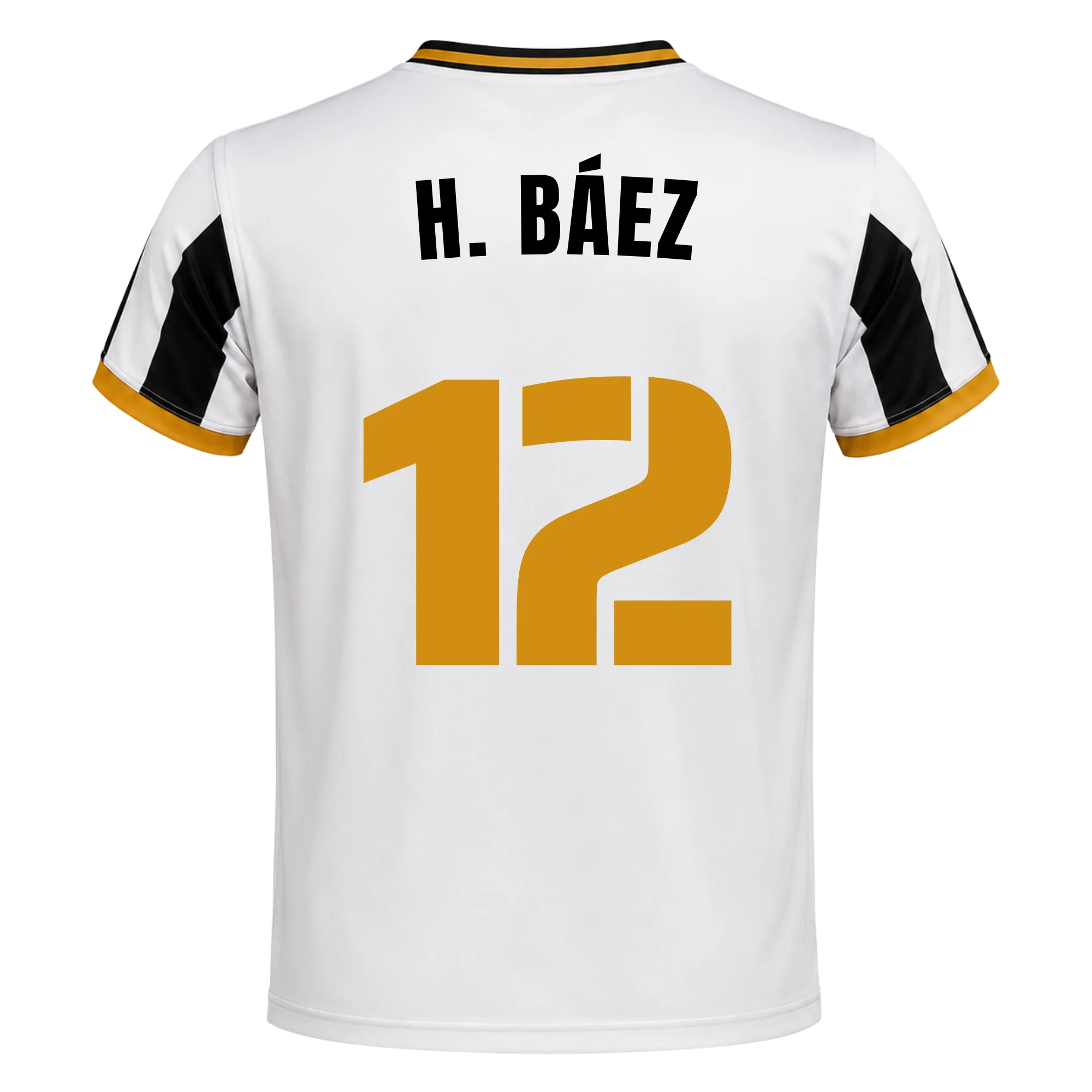 Camiseta Delfines | 26/27 - #12 - H. BÁEZ Unisex Blanco+Negro