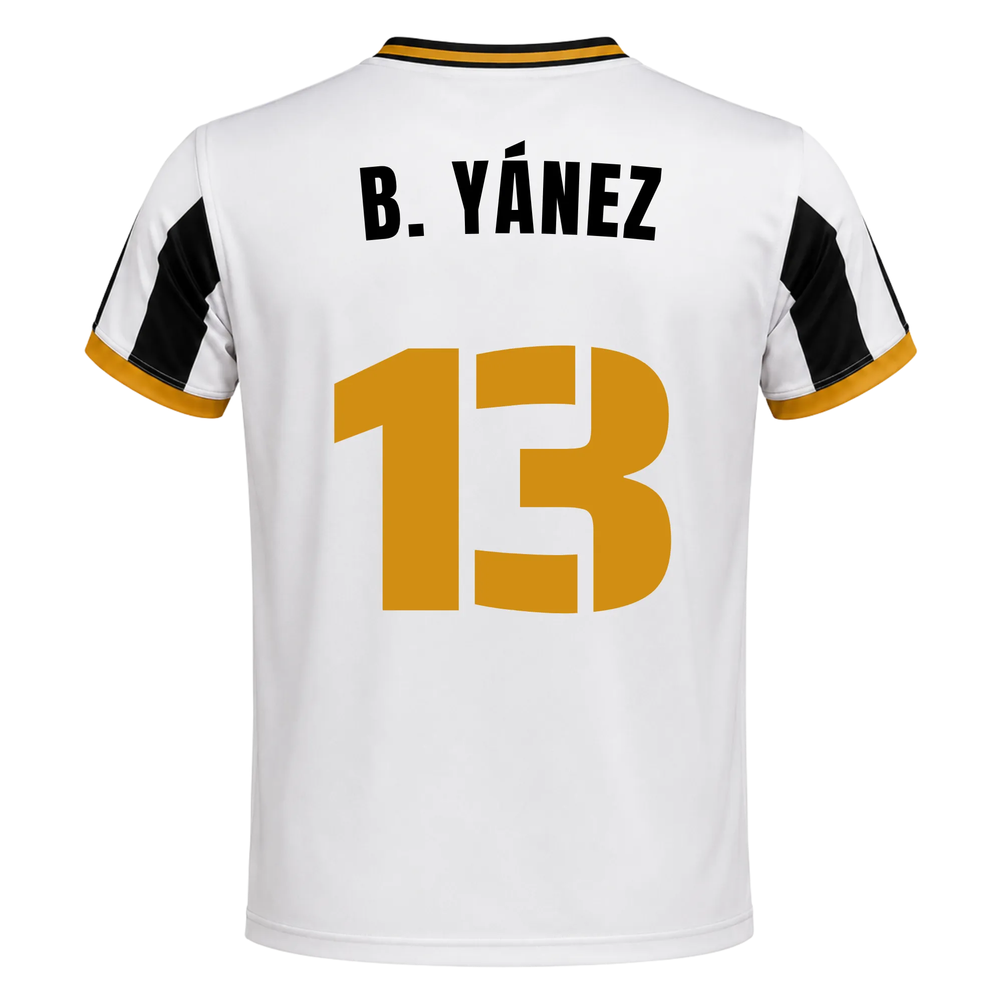 Camiseta Delfines | 26/27 - #13 - B. YÁNEZ Unisex Blanco+Negro