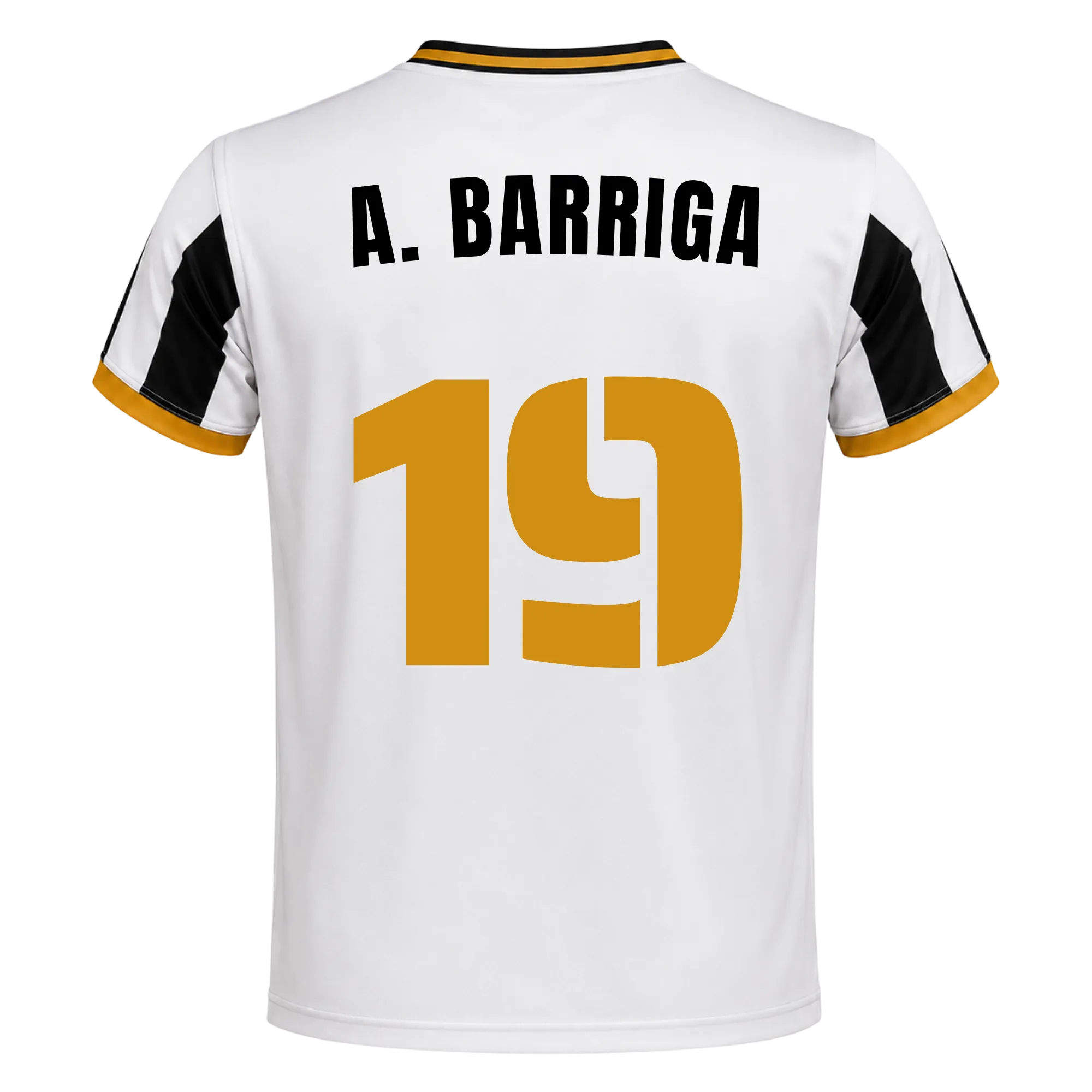 Camiseta Delfines | 26/27 - #19 - A. BARRIGA Unisex Blanco+Negro