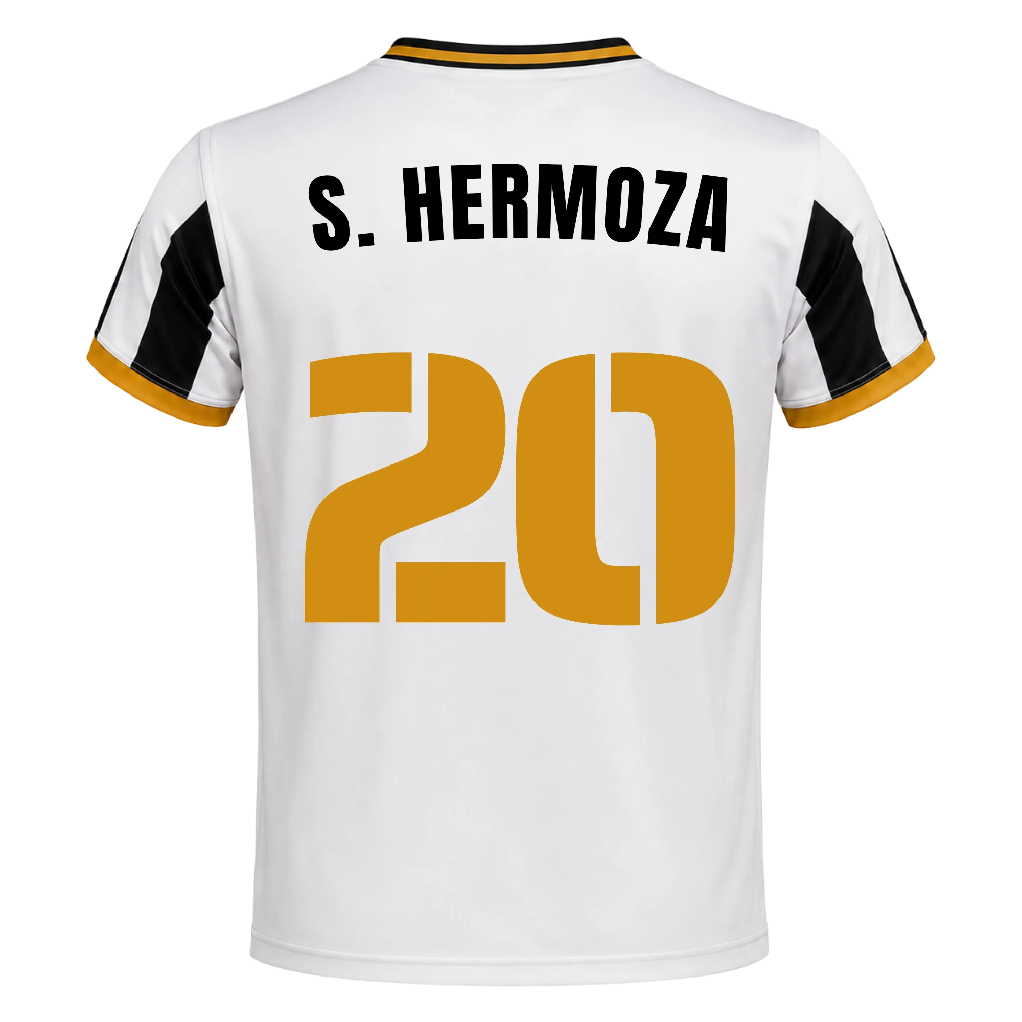 Camiseta Delfines | 26/27 - #20 - S. HERMOZA Unisex Blanco+Negro