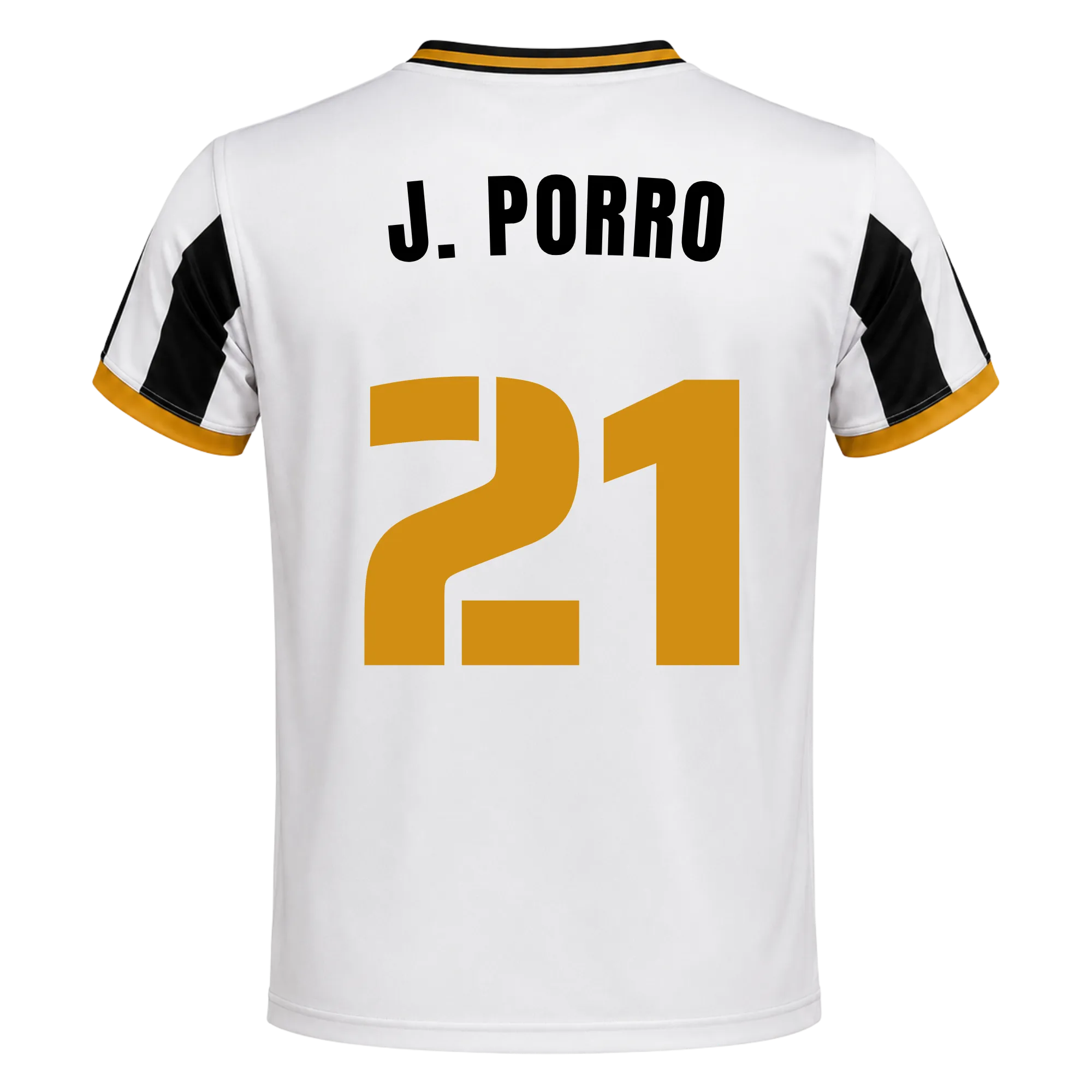 Camiseta Delfines | 26/27 - #21 - J. PORRO Unisex Blanco+Negro
