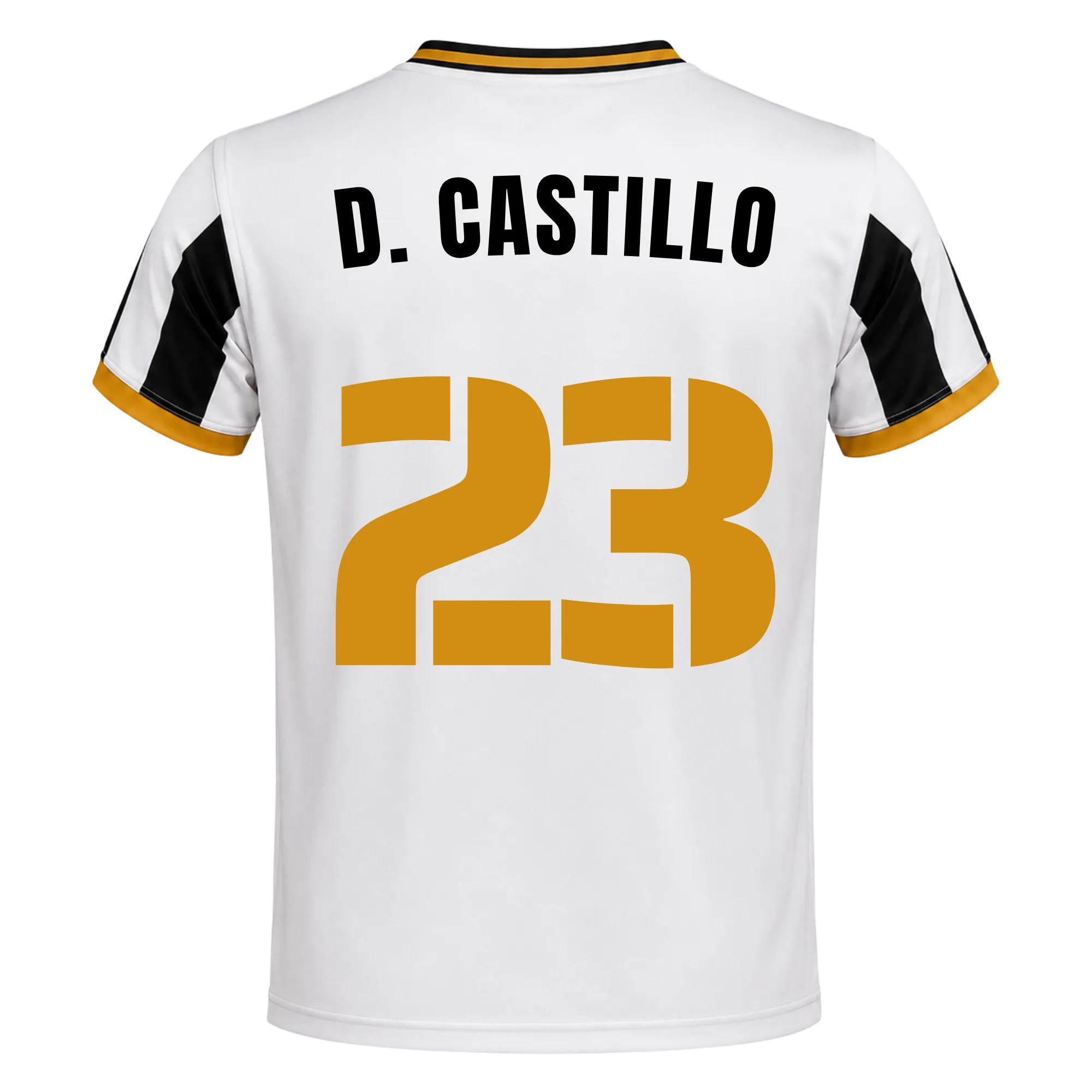 Camiseta Delfines | 26/27 - #23 - D. CASTILLO Unisex Blanco+Negro