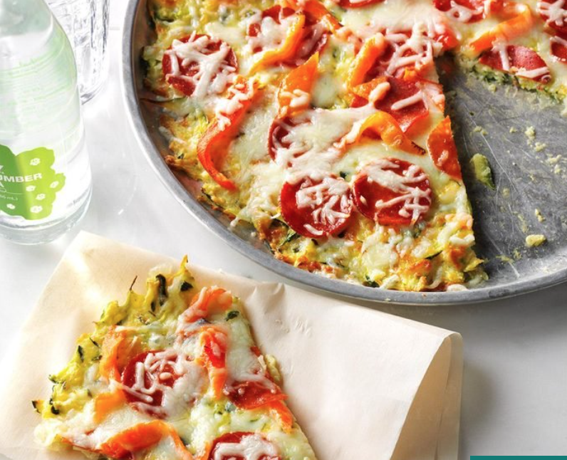 Zucchini-Crusted Pizza