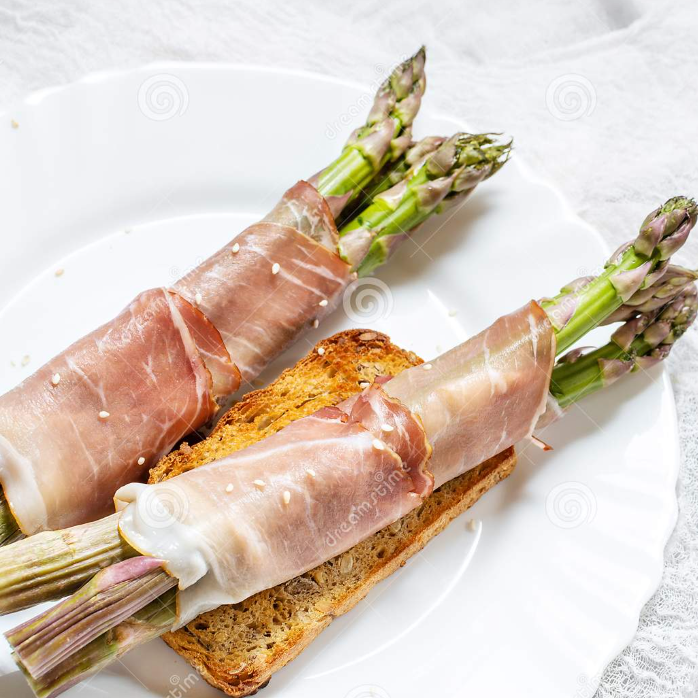 Asparagus Wrapped Proscuitto