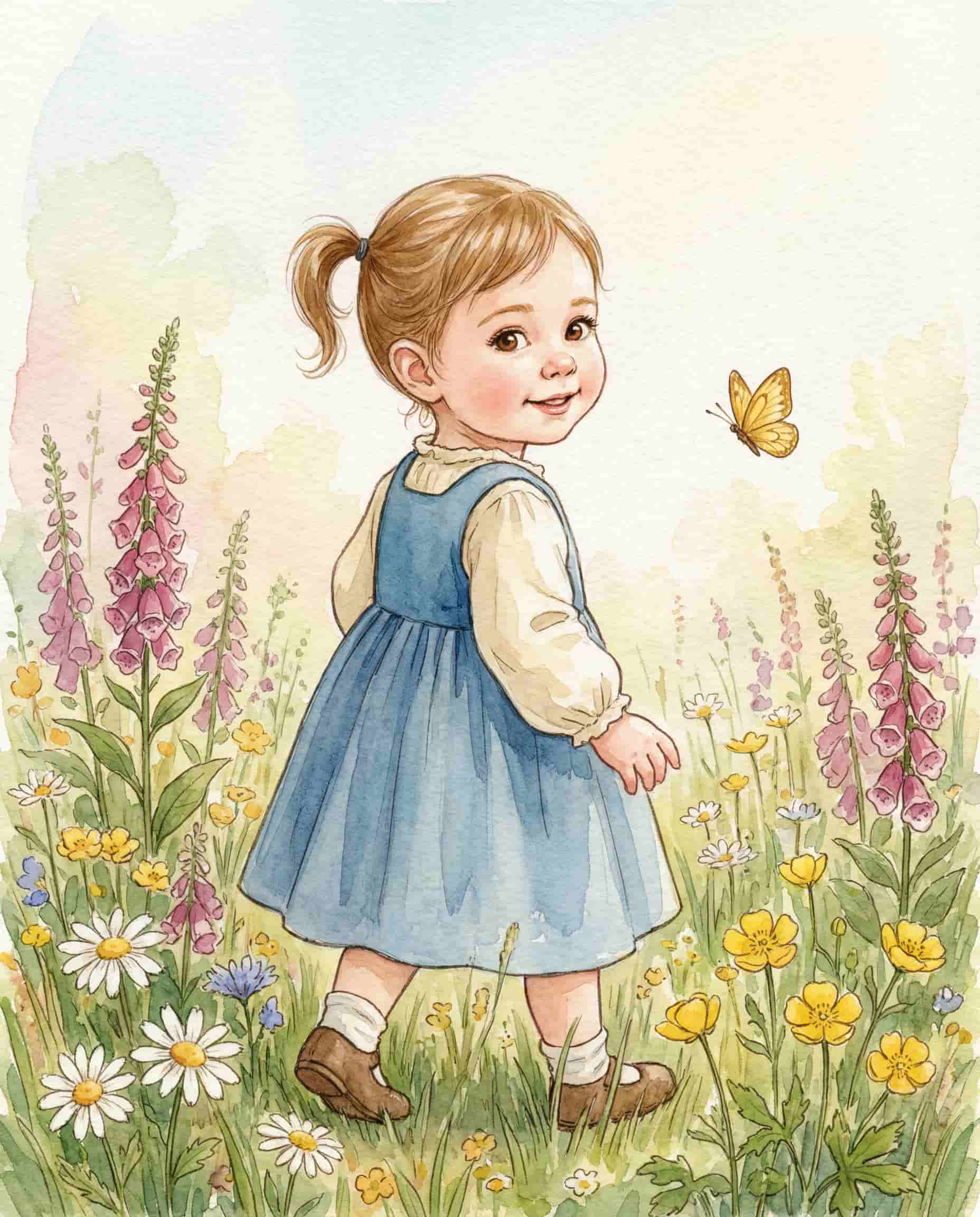 Classic watercolor style sample