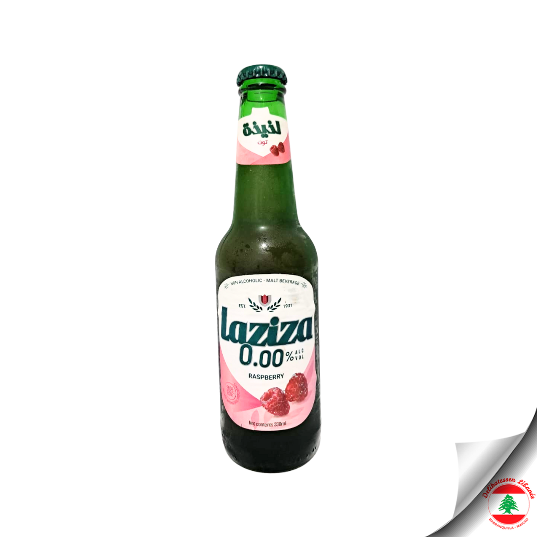 cerveza árabe laziza sin alcohol