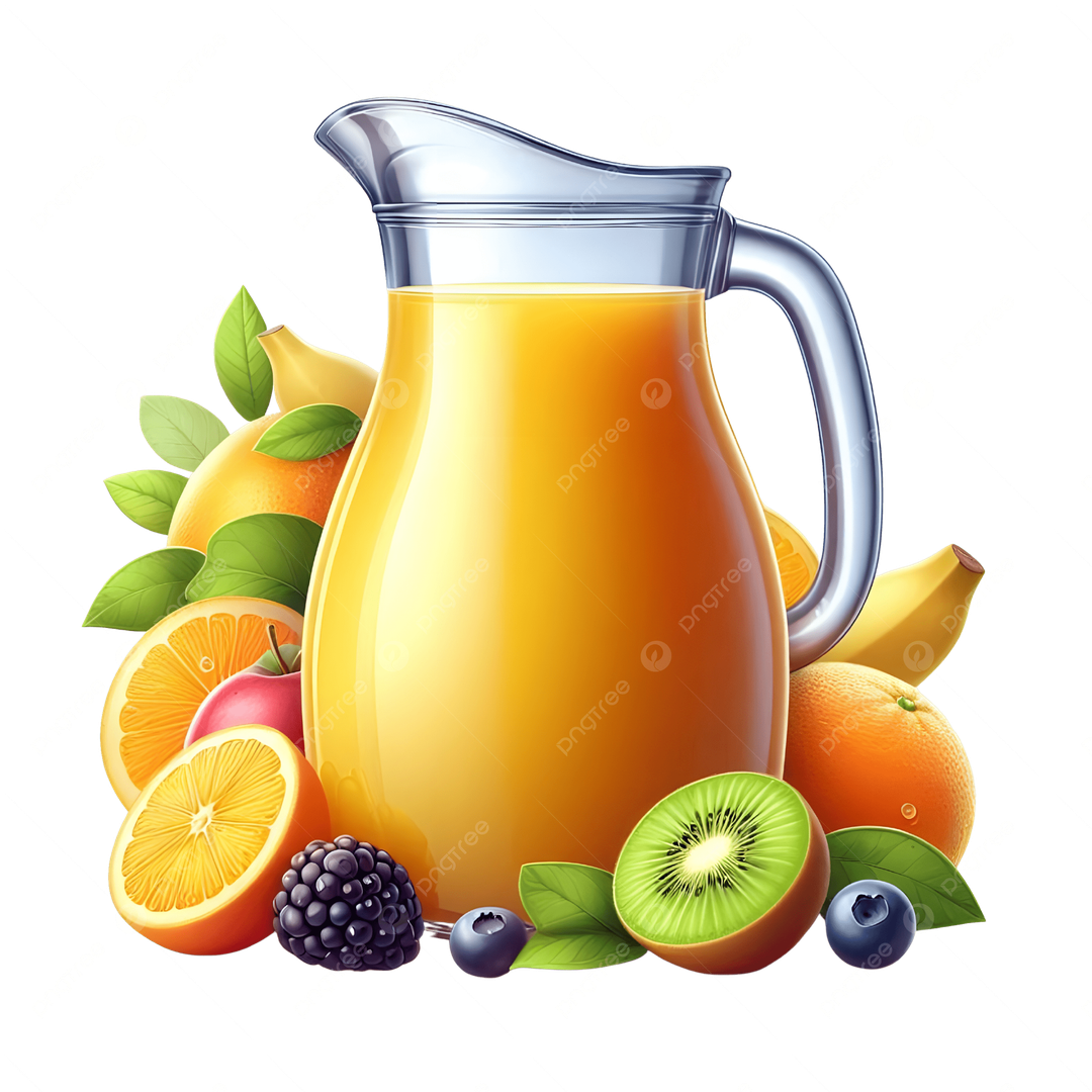 jarra de jugo natural en agua