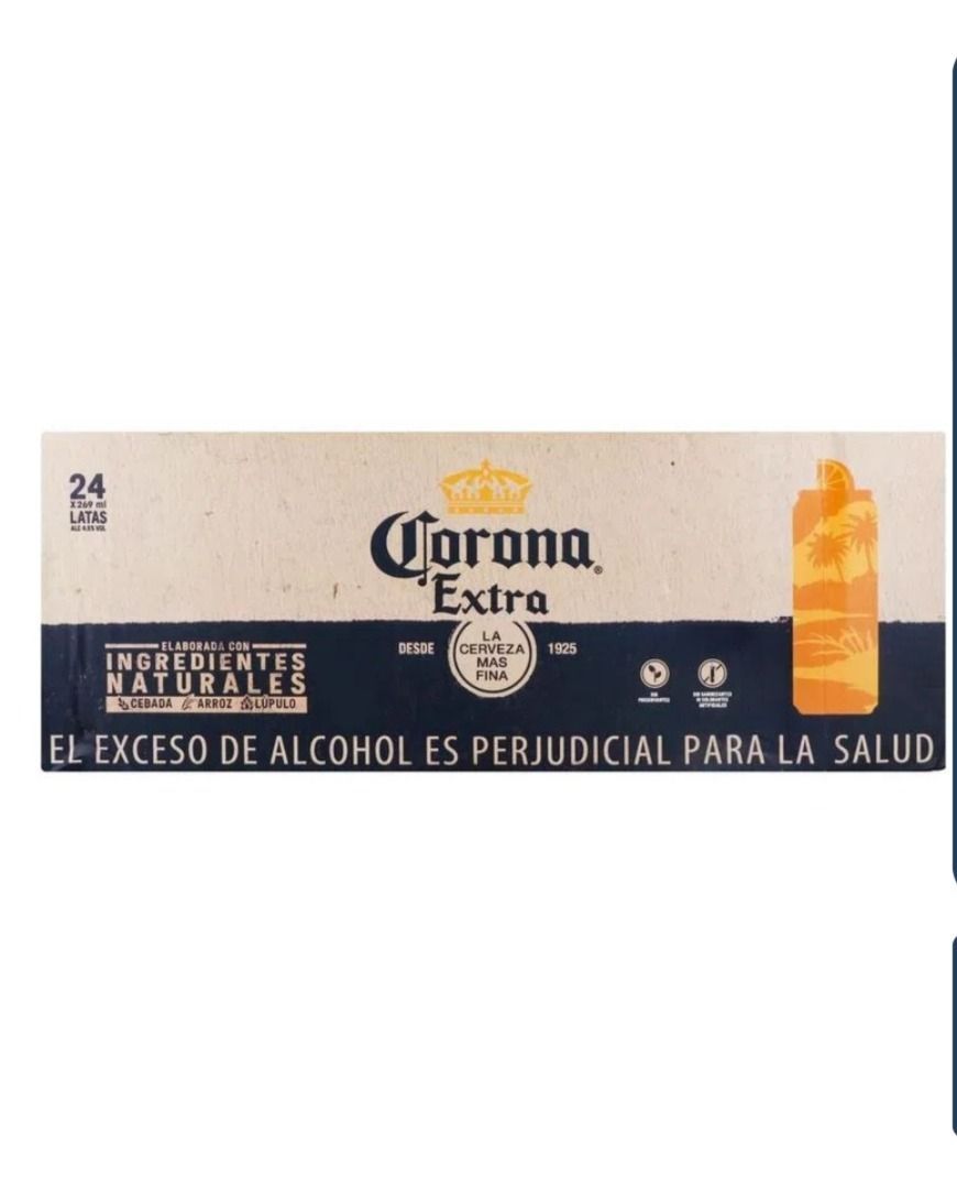 CERVEZA CORONA LATA  X 269ML PCX24UND