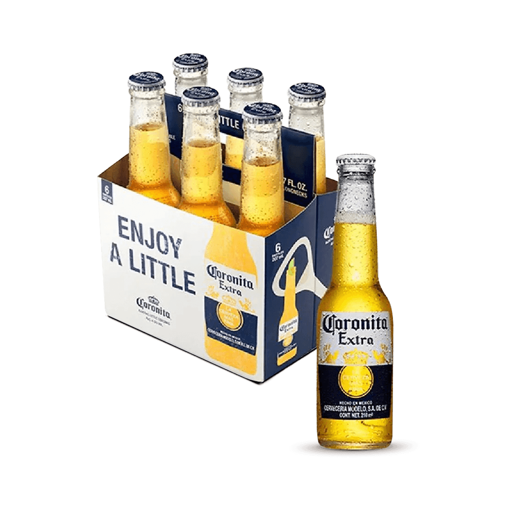 CERVEZA CORONITA EXTRA X 210 ML DISX6