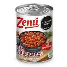 FRIJOLES ANTIOQUEÑOS ZENU LATA X580G