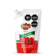 SALSA DE TOMATE DIFFER BOLSA X500GR