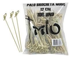 palo brocheta nudo