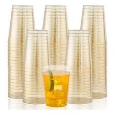 vaso 9 oz gold x 50 uni