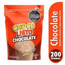 chocolisto 200 gr unidad