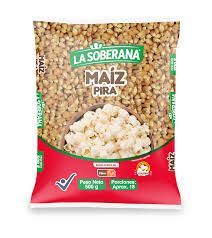 maíz pira o palomitas de maíz paquete