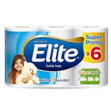 papel higiénico elite x 6 unidades