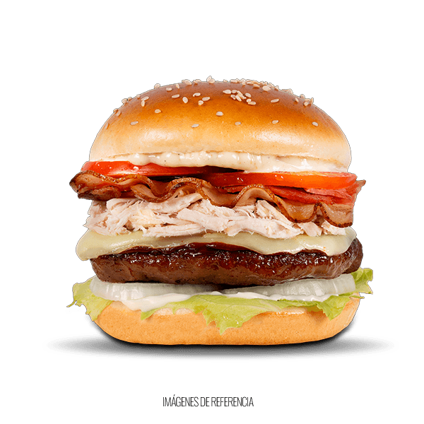 Hamburguesa de Pollo Desmechado