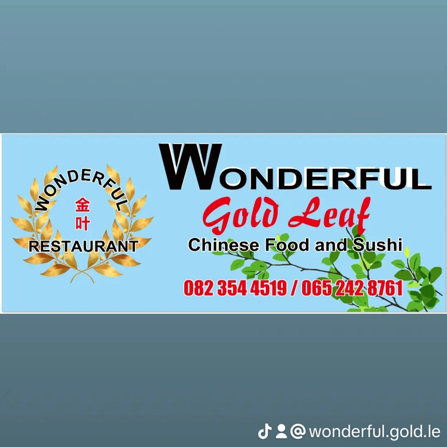 Wonderful (Gold Leaf) Cape Town