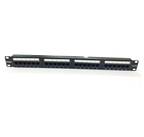 D-Link 24 Port Unshielded Cat6 UTP Fully Loaded Patch Panel