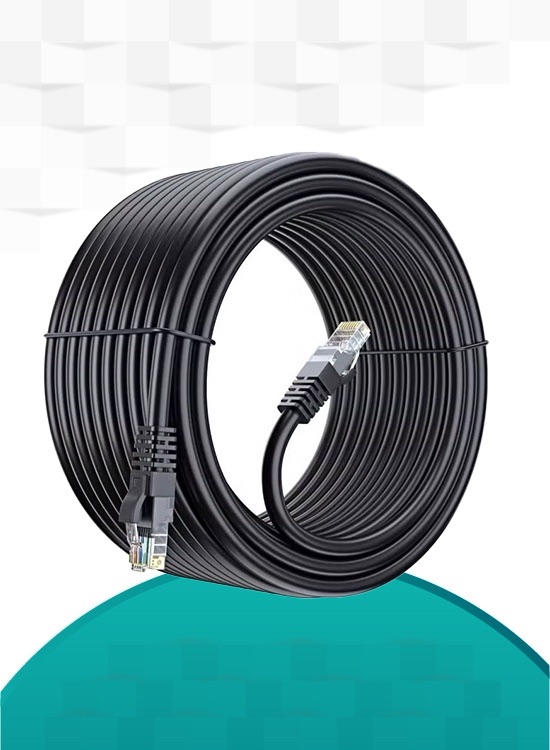 High speed RJ45 cat6 ethernet patch cable LAN cable compatible for PS4 PS3 raspberry Pi 4 smart TV computer modem router black